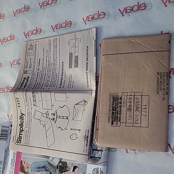 Simplicity Baby Accessories Sewing Pattern 1177 Uncut 2015 - Picture 7 of 8